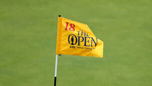 <p>Close up of the 18th and final hole during day four of The Open Championship 2019 at Royal Portrush Golf Club. File picture</p>