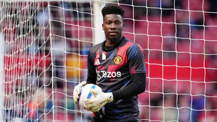 <p>Andre Onana will sit out Manchester United’s pre-season fixtures in the United States with a hamstring injury (Martin Rickett/PA)</p>