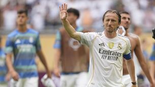 <p>Real Madrid's Luka Modric walks off the pitch after a Club World Cup match. Pic: AP Photo/Rebecca Blackwell.</p>
