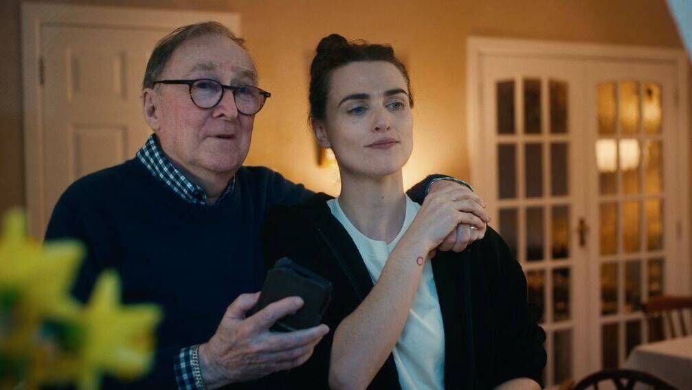 Dermot Crowley and Katie McGrath in Brown Bread
                    