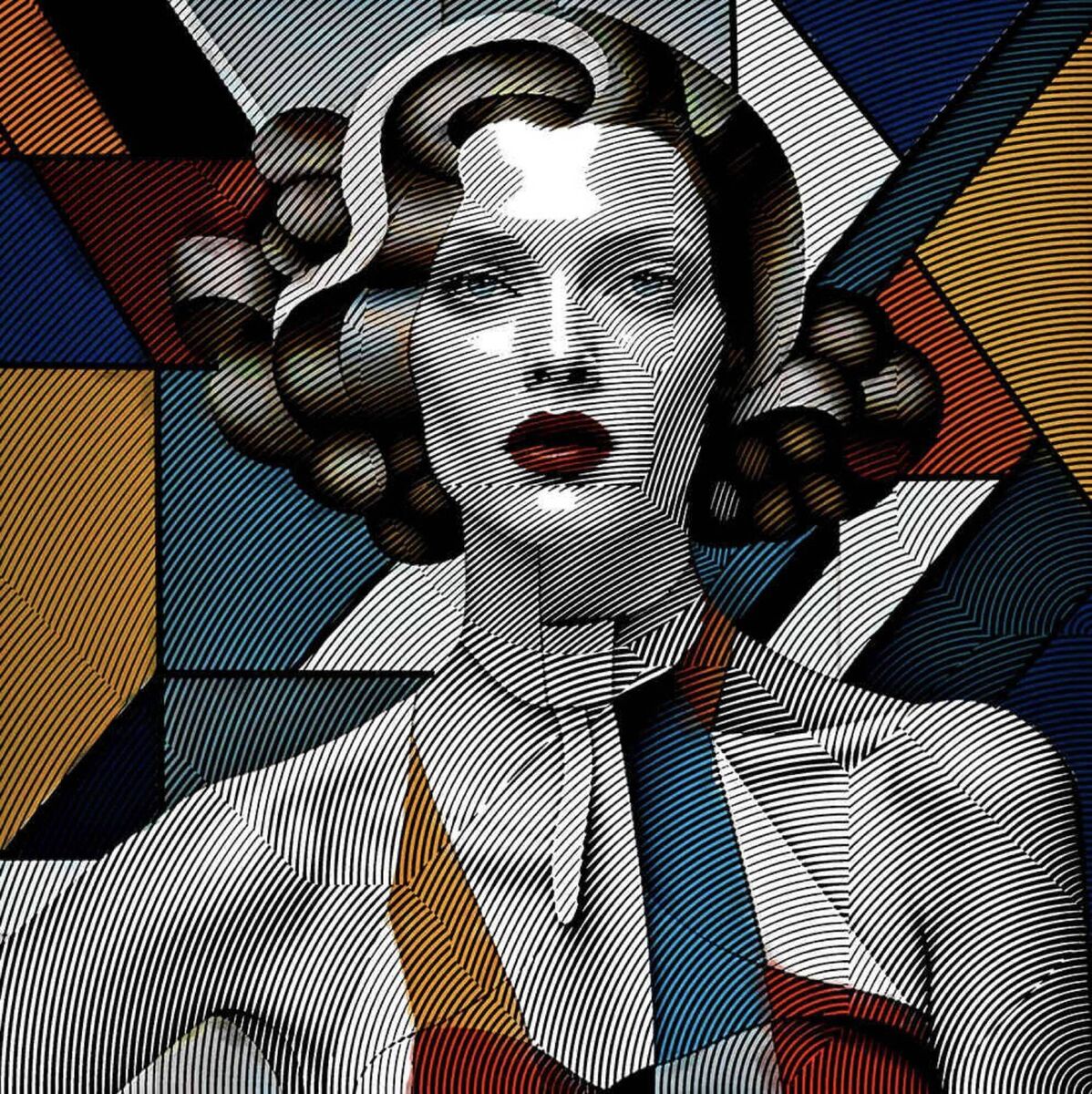 Alea Pinar Du Pre’s 'Laurel' from Gormleys; acrylic on canvas, 100cm x 100cm. Alea Pinar Du Pre’s 'Laurel' from Gormleys; acrylic on canvas, 100cm x 100cm.