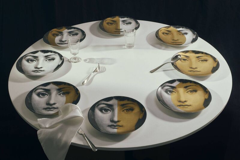 Jonathan Adler’s Druggist tableware citing the eye motif synonymous with surrealist art.