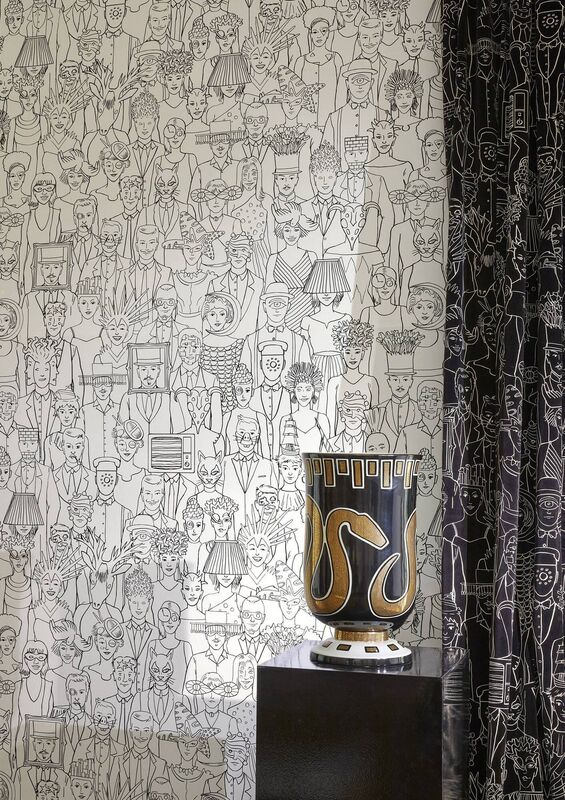 Ken Fulk’s Surrealist Ball fabric for Pierre Frey; €218.37 (ex Vat) per metre.