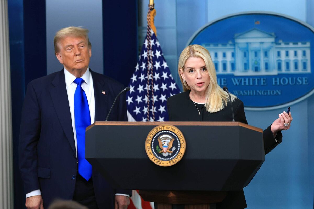 US Attorney General Pam Bondi speaks alongside President Donald Trump on recent Supreme Court rulings in the briefing room at the White House. File picture: Joe Raedle/Getty