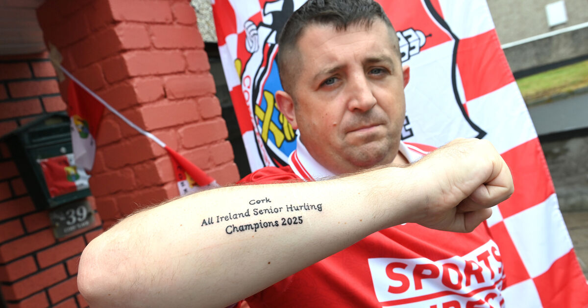 Confident Cork fan shows off 'All-Ireland Senior Hurling ...