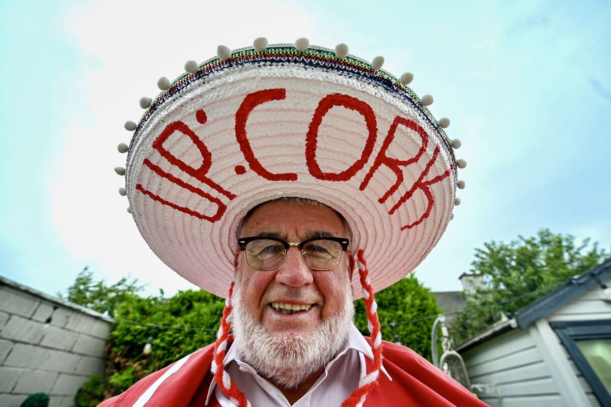 Cork superfan Cyril 'The Bird' Kavanagh has not yet secured a ticket to Sunday's final. Picture: Chani Anderson. Cork superfan Cyril 'The Bird' Kavanagh has not yet secured a ticket to Sunday's final. Picture: Chani Anderson.