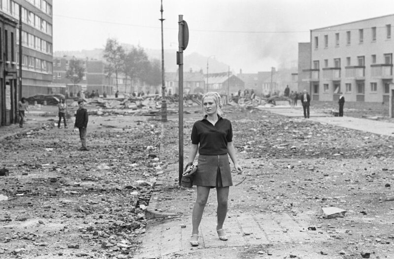 Bogside Belfast soldiers. Pic: Gilles Caron
