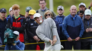 <p>Rory McIlroy delighted the home fans on his return to Royal Portrush. Pic: Peter Byrne/PA.</p>
