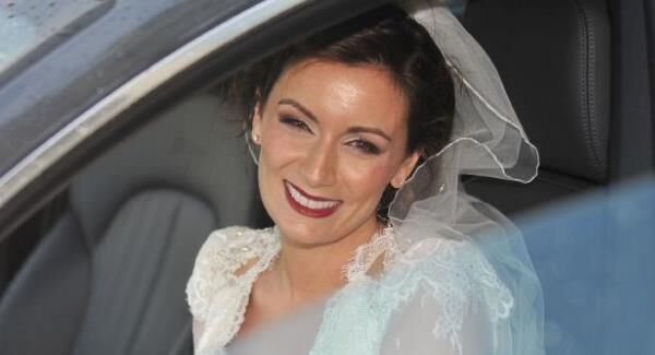 Today FM presenter Louise Duffy at St Tiernan's Church Crossmolina.