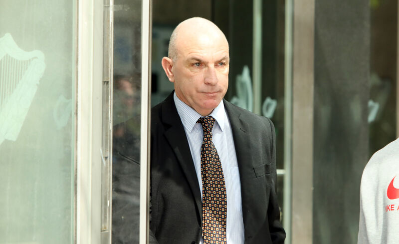 Former Kilkenny hurler DJ Carey at the Circuit Court on July 2. His legal team told the court that a jury would not be required before he pleaded guilty to 10 counts of fraud. Picture: Collins Courts