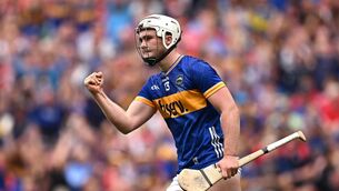 <p>FULL CIRCLE: Darragh McCarthy celebrates after scoring his side's second goal from a penalty. Pic: Seb Daly/Sportsfile.</p>