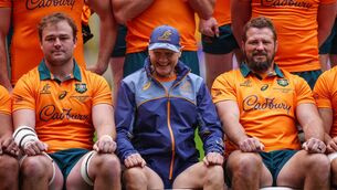 <p>NO ORDINARY JOE: Australia head coach Joe Schmidt during the captains run at Suncorp Stadium, Brisbane. Pic: David Davies/PA Wire.</p>