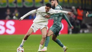 <p>Hugo Ekitike looks set to move to Anfield. Pic: Bradley Collyer/PA</p>