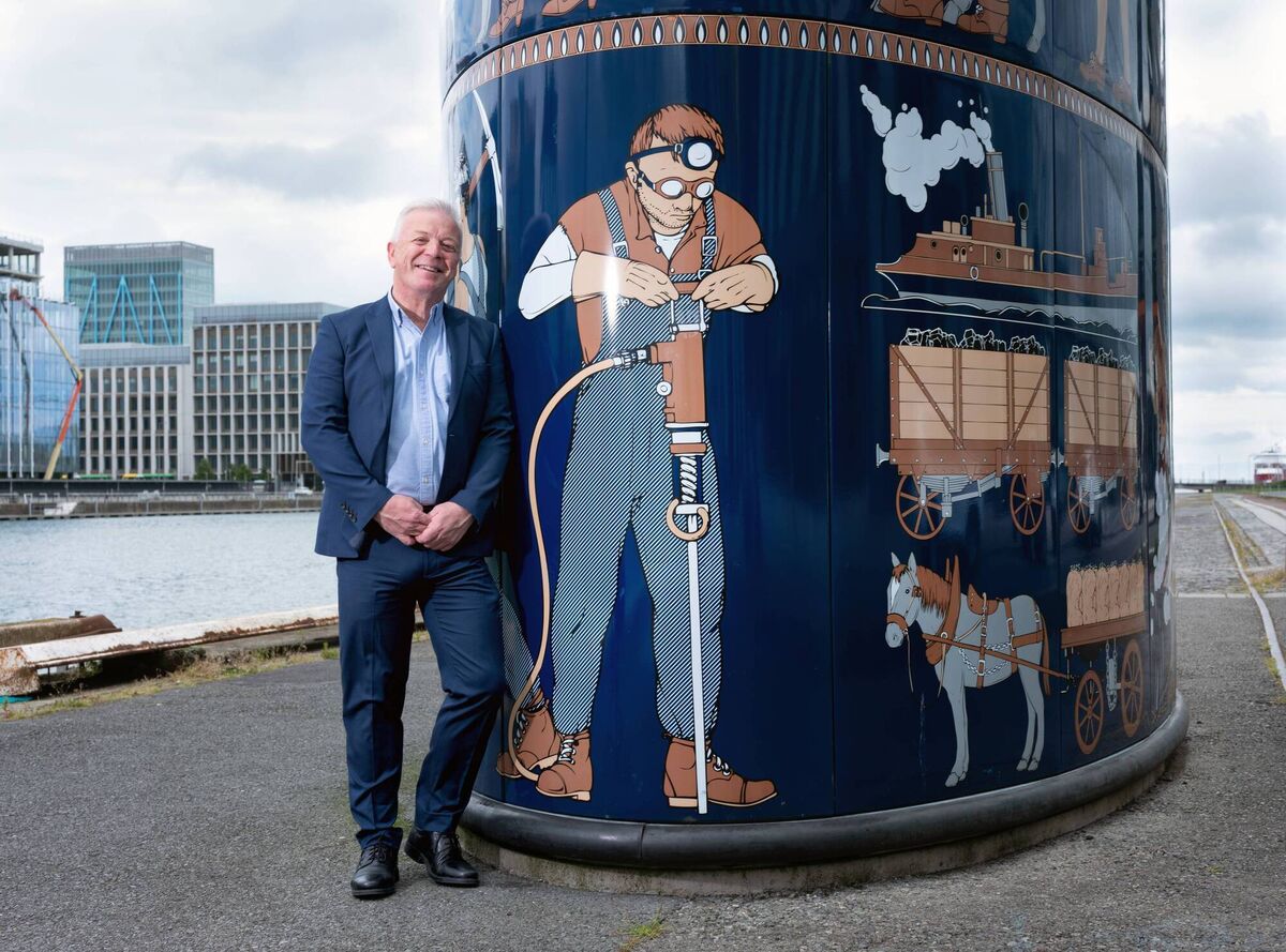 Gasworks by John Kindness is located on Sir John Rogerson's Quay in Dublin. Gasworks by John Kindness is located on Sir John Rogerson's Quay in Dublin.