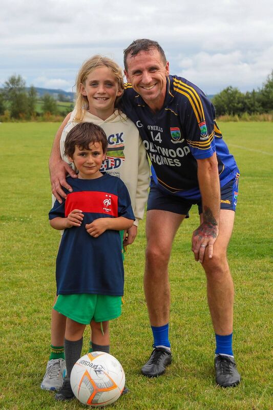 Tony Griffin with his children, Jerome and Jess, after the former All-Star helped his new club Western Gaels to victory in the Wicklow IHC in Ballinakill. Tony Griffin with his children, Jerome and Jess, after the former All-Star helped his new club Western Gaels to victory in the Wicklow IHC in Ballinakill.