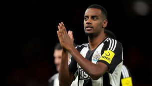 <p>Alexander Isak. Pic: Martin Rickett/PA Wire.</p>