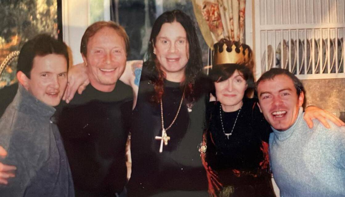 Dubliner Marcus Fox won an Emmy for The Osbournes TV series which ran for three years on MTV from 2002 to 2005. From left to right, producer JT Taylor, director CB Harding, Ozzy Osbourne, Sharon Osbourne, and Marcus Fox. Picture: Marcus Fox