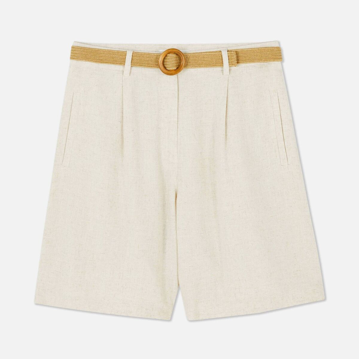 Flax Belted Bermuda Shorts, €16, Penneys Flax Belted Bermuda Shorts, €16, Penneys