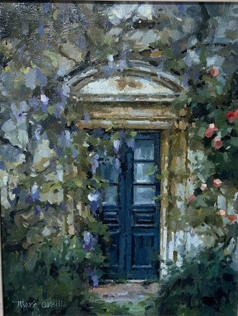 'Framed by Wisteria' by Mark O'Neill will be at the Treasures Irish Art stand at the Birr antique and art fair.