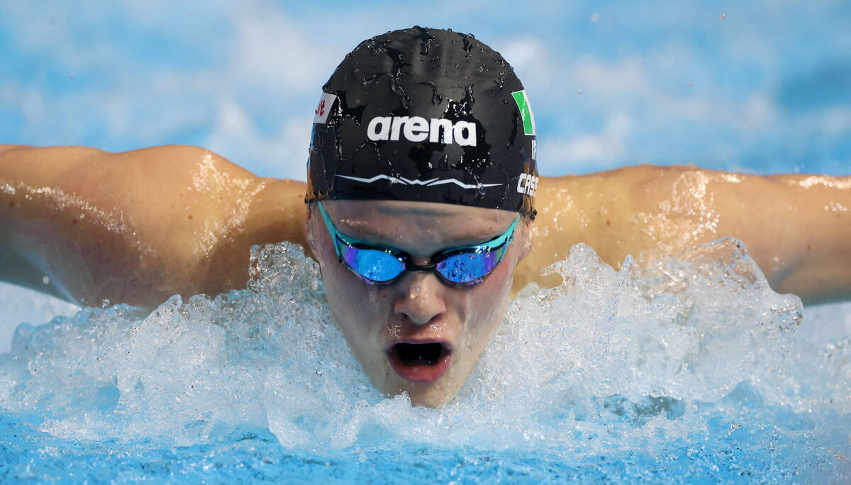 PERSONAL BEST: Jack Cassin swam a PB to secure a top 20 place in the World 200m Butterfly heats. Pic: Ian MacNicol/Sportsfile PERSONAL BEST: Jack Cassin swam a PB to secure a top 20 place in the World 200m Butterfly heats. Pic: Ian MacNicol/Sportsfile