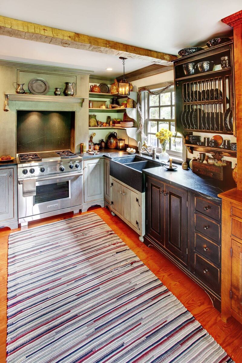 There’s a lot of planning in this outwardly unplanned unfitted kitchen. That said, timber, for all its beauty, will always take more of a beating. File picture