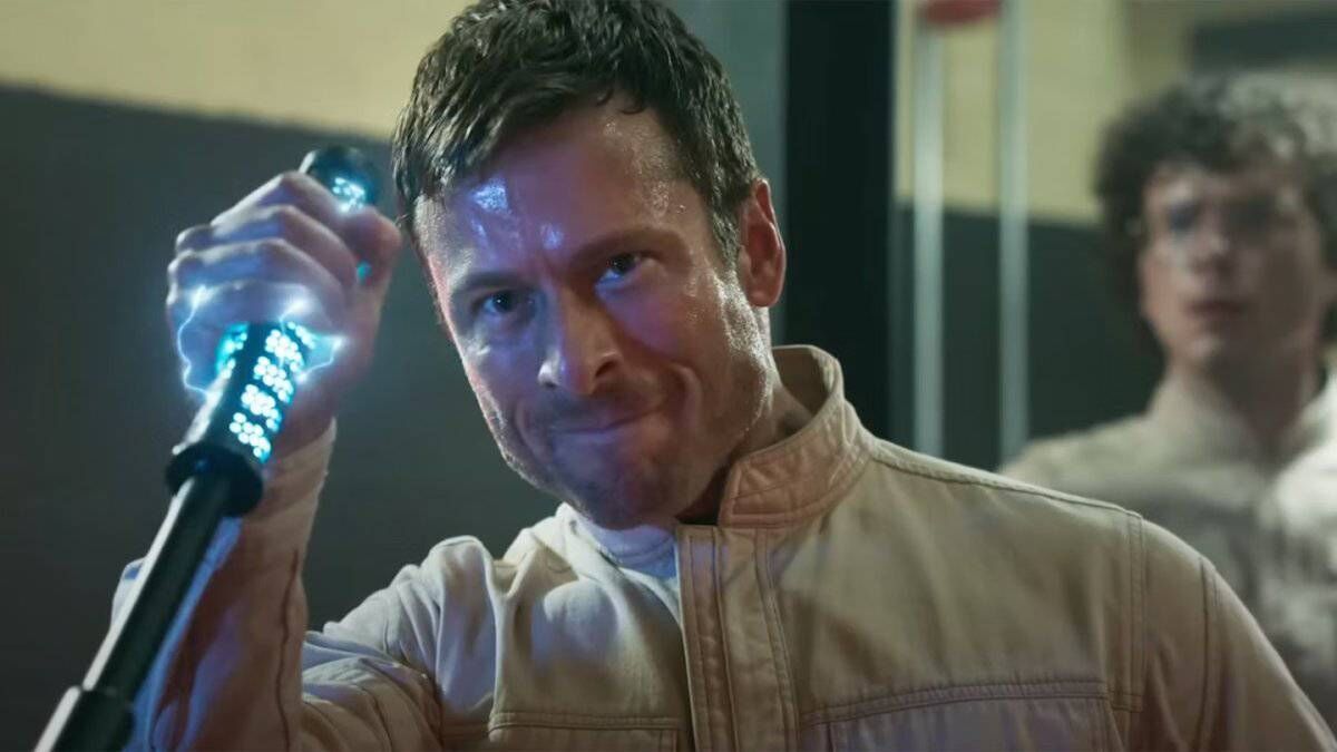 Glenn Powell in Running Man. 