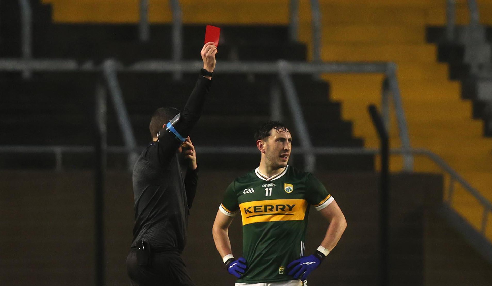 Just two straight red cards recorded in entire senior football championship