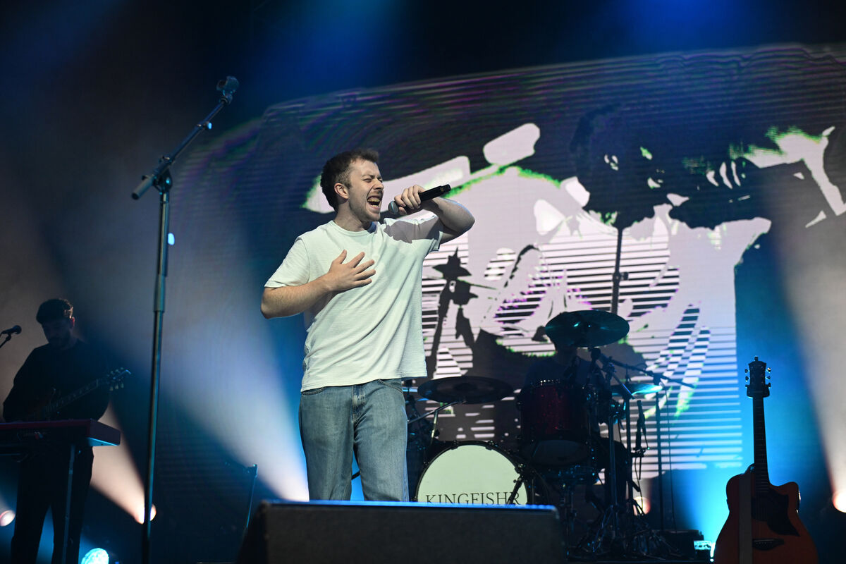 Kingfisher on stage at the Marquee in July. Picture Dan Linehan Kingfisher on stage at the Marquee in July. Picture Dan Linehan