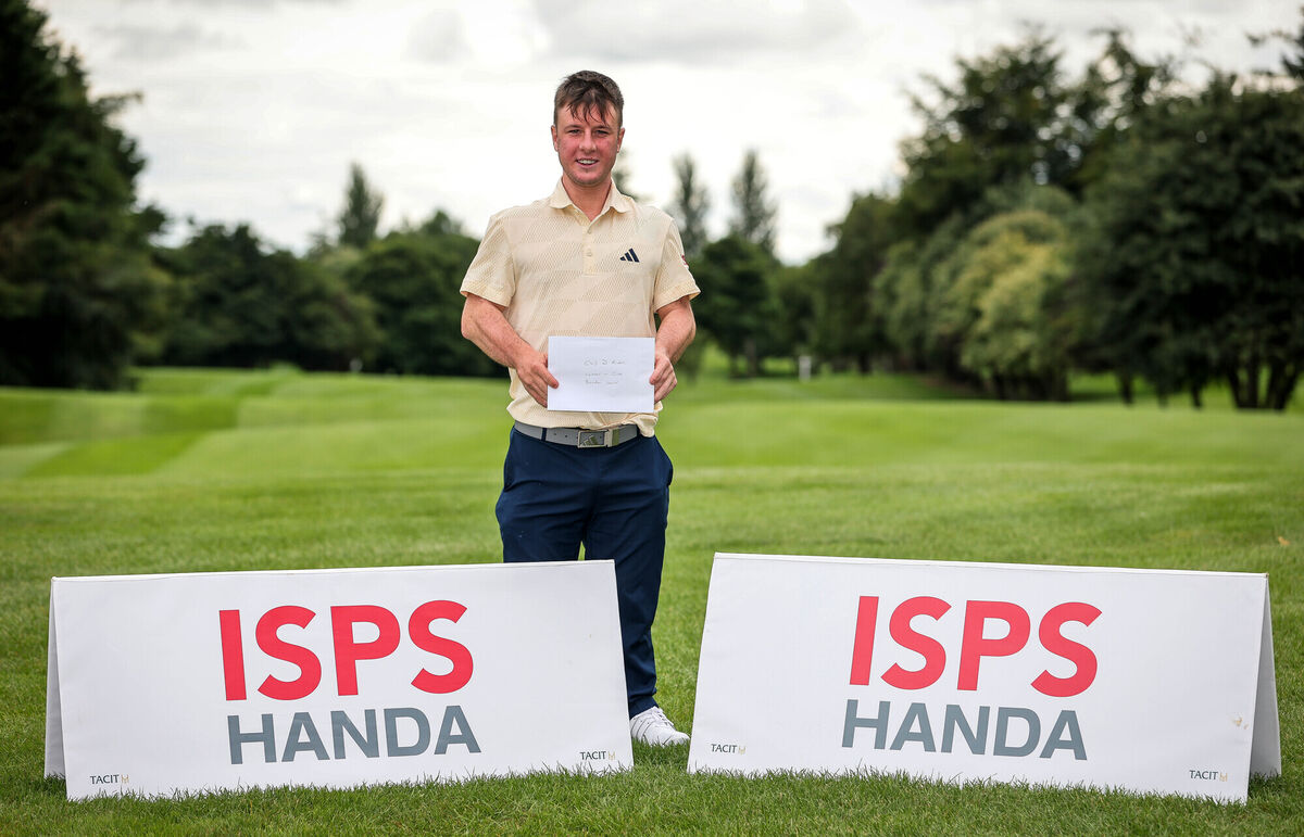 ISPA Handa Close Championships winner Brendan Lawlor at Ardee. Picture: Ryan Byrne/Inpho ISPA Handa Close Championships winner Brendan Lawlor at Ardee. Picture: Ryan Byrne/Inpho