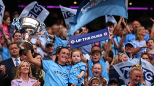 <p>ALL ROUND ATHLETE: Dublin's Hannah Tyrrell hangs up her boots not completely on her own terms as she picks up a knee injury which forced her off the pitch. Pic: ©INPHO/Ben Brady</p>