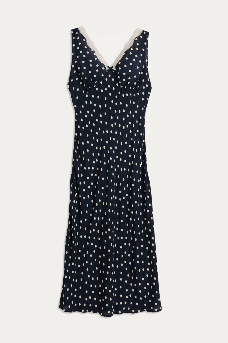 Navy Polka Dot Tea Dress, €245, RIXO Navy Polka Dot Tea Dress, €245, RIXO