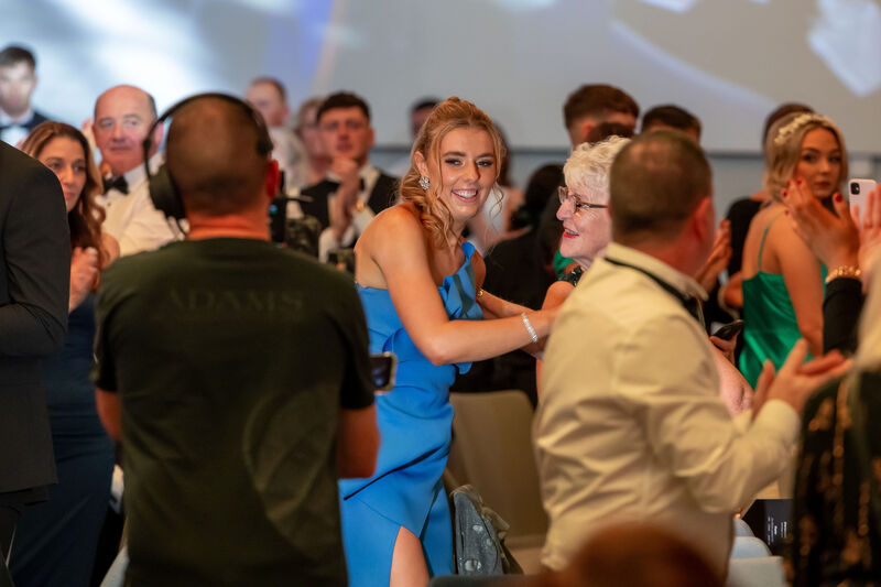 Cork’s Laura Hayes at the camogie All Star awards. Pic: ©INPHO/Morgan Treacy.