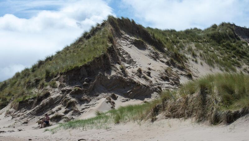Sand dunes which have been damaged by coastal erosion at Rossbeigh beach in Kerry. Picture: Dan Linehan Sand dunes which have been damaged by coastal erosion at Rossbeigh beach in Kerry. Picture: Dan Linehan