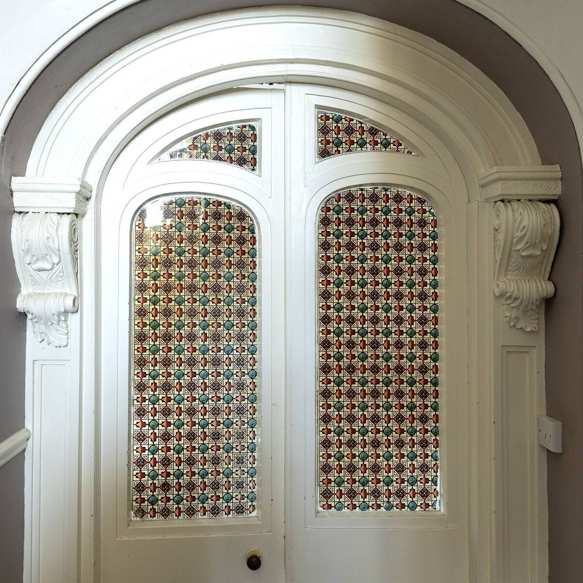 Original double doors at No 1