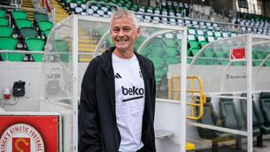 <p>Besiktas manager Ole Gunnar Solskjær at Tallaght Stadium. Picture: Ryan Byrne/Inpho</p>