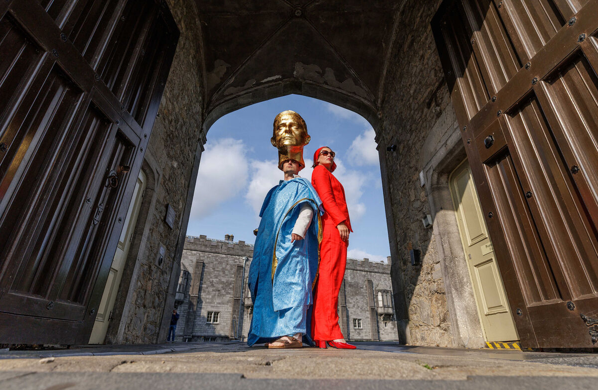 Muireann Ryan and John Doran pictured at Kilkenny Castle ahead of Kilkenny Arts Festival 2025, opening this Thursday. Photograph by Dylan Vaughan