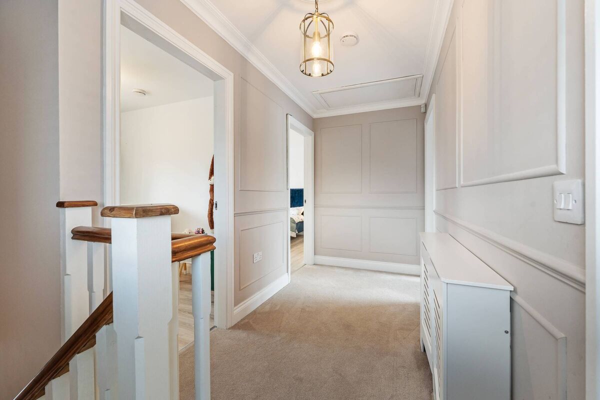 Panelled landing Panelled landing