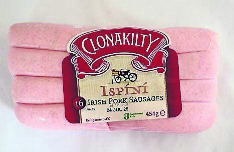 Clonakilty Ispini Irish Pork Sausages. Clonakilty Ispini Irish Pork Sausages.