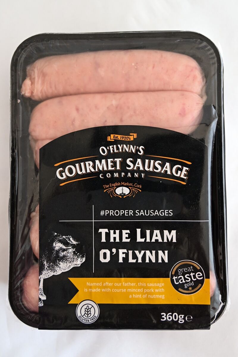 O’Flynn’s Gourmet Sausage Company: The Liam O’Flynn Proper Sausage. O’Flynn’s Gourmet Sausage Company: The Liam O’Flynn Proper Sausage.
