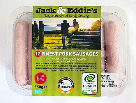Jack & Eddie’s: Finest Pork Sausages. Jack & Eddie’s: Finest Pork Sausages.