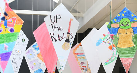 Douglas Court flies a thousand kites