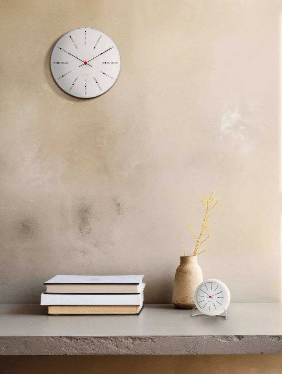 Executive elegance, the AJ Bank clock c.1971 conjured by Danish architect Arne Jacobsen, now faithfully reproduced by Rosendahl Design Group, €254, Finnish Design Shop.