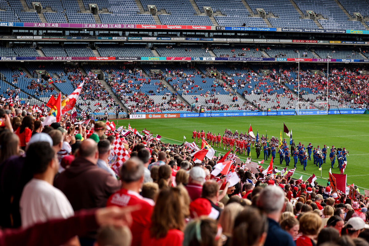 A view of the parade ahead of the game. Pic: Ben Brady/Inpho
