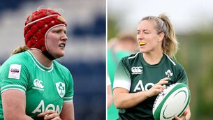 <p>TEAM NAMED: Aoife Wafer and Edel McMahon have been named in the Ireland World Cup squad despite carrying injuries which kept them sidelined for the warm-up games.</p>