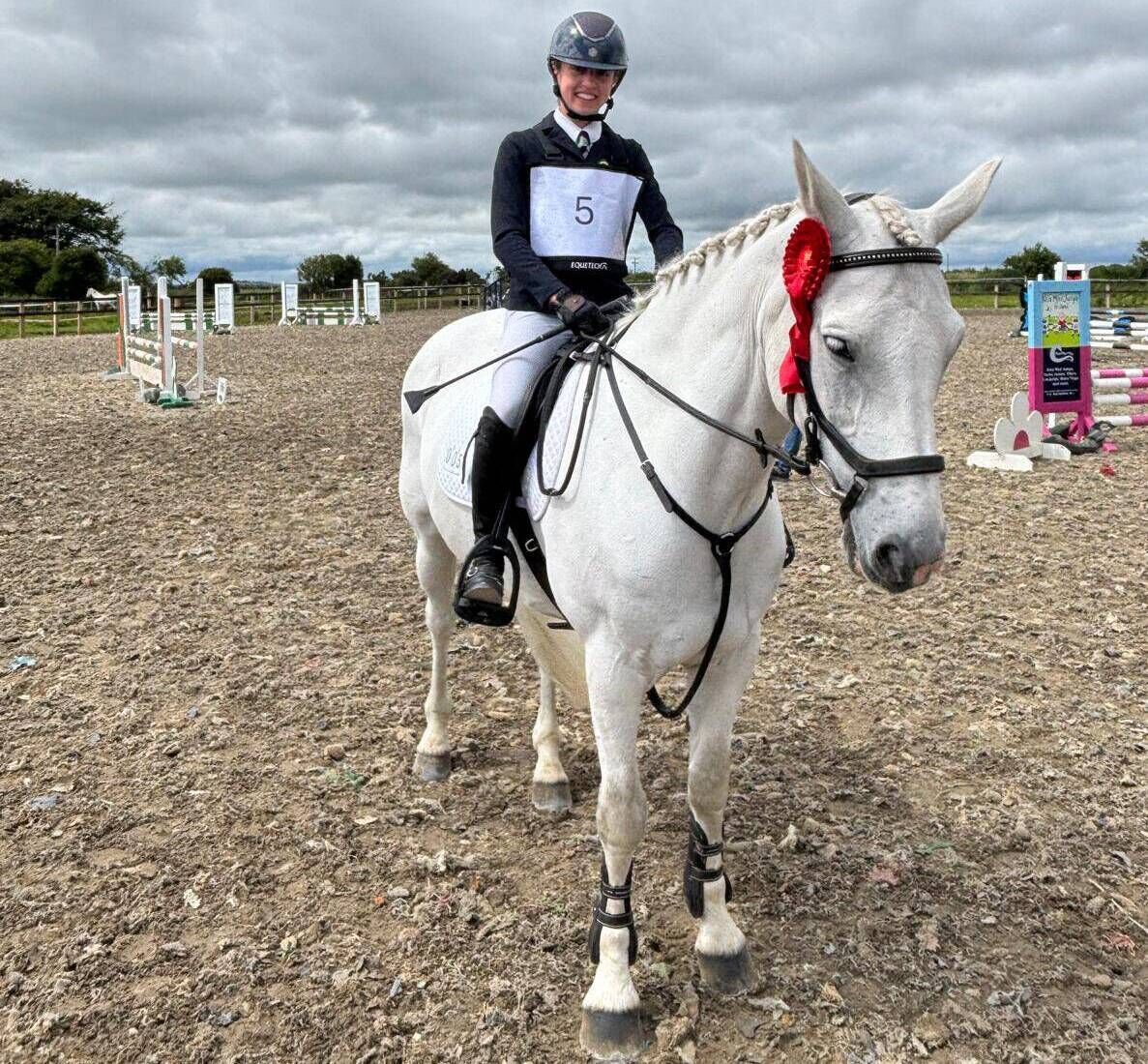 Tom's daughter, Keris-Mae, qualified in the Class 84 Combined Training competition at the Dublin Horse Show.