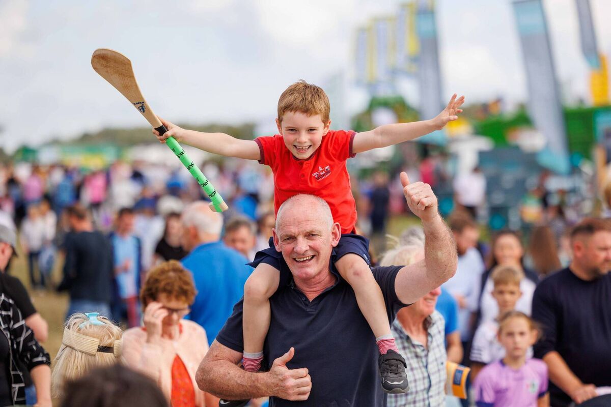Matthew and Pat King from Toomevara, Tipperary; at the Tullamore Show. Picture: Jeff Harvey