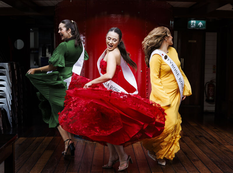 Queensland Rose Siobhán Edwards, South Australia Rose Beth Mooney, and Tyrone Rose Cloideach Donaghy at the 2025 Rose of Tralee launch. Picture: Andres Poveda
Queensland Rose Siobhán Edwards, South Australia Rose Beth Mooney, and Tyrone Rose Cloideach Donaghy at the 2025 Rose of Tralee launch. Picture: Andres Poveda