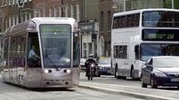 Crash between Luas and car