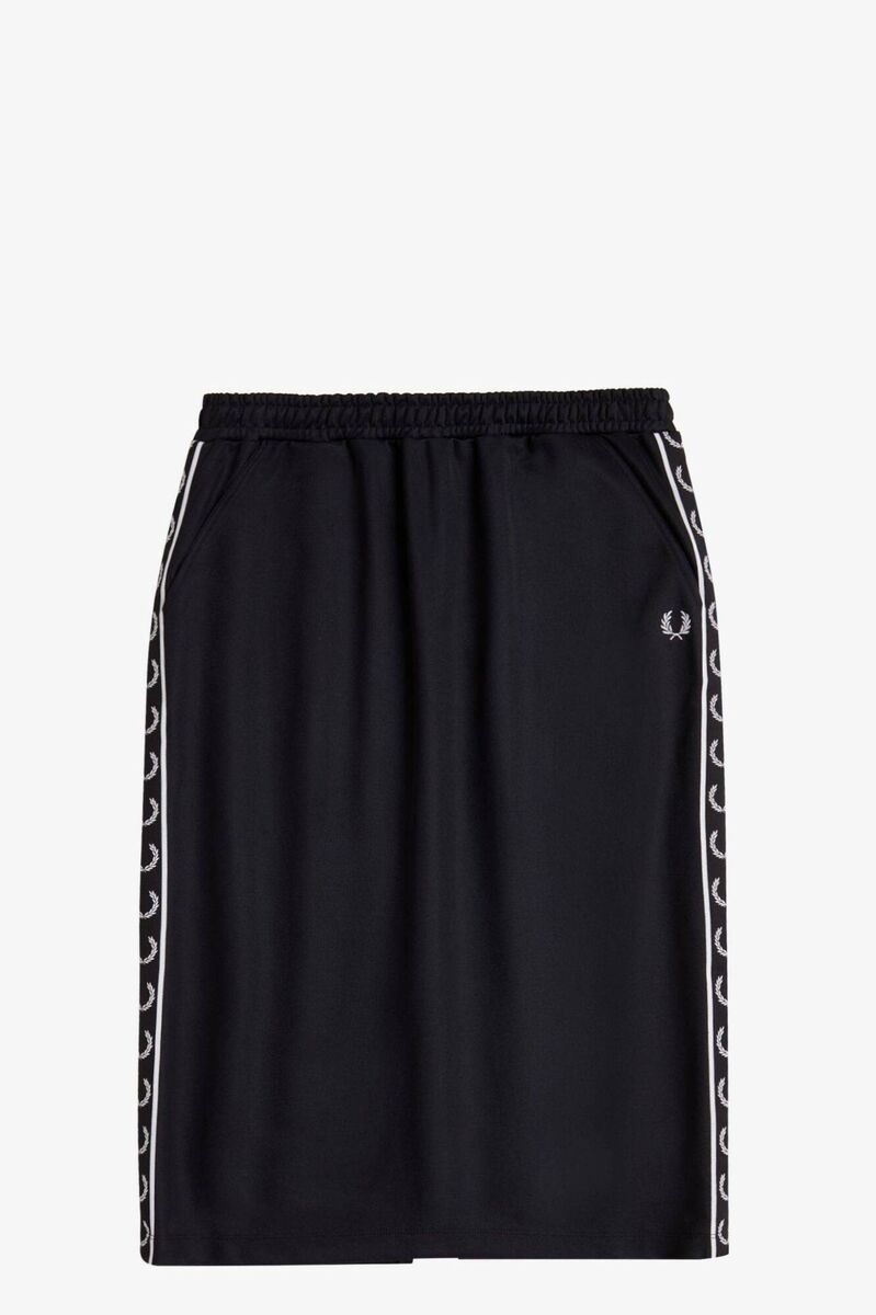 Fashion Taped Track Skirt, €130, Fred Perry. Fashion Taped Track Skirt, €130, Fred Perry.