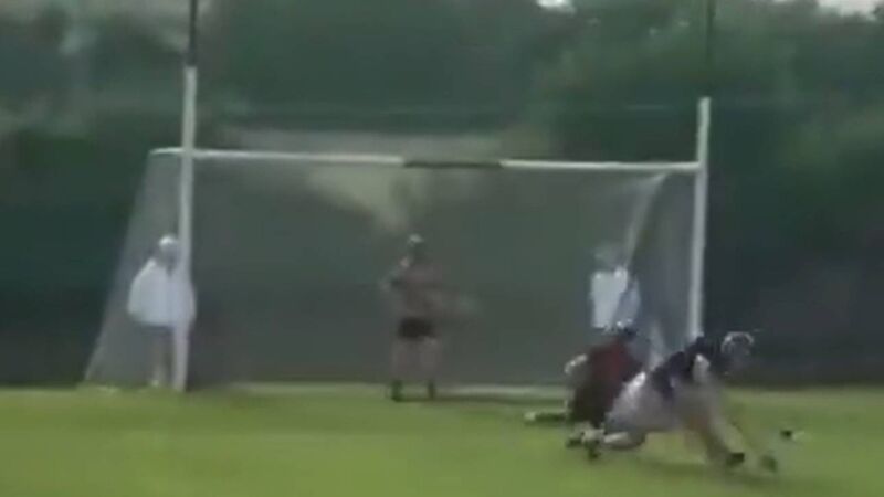 The multiple All-Ireland winner was compelled to undergo an MRI scan and was put in a neck brace after he was reportedly concussed in the incident. 